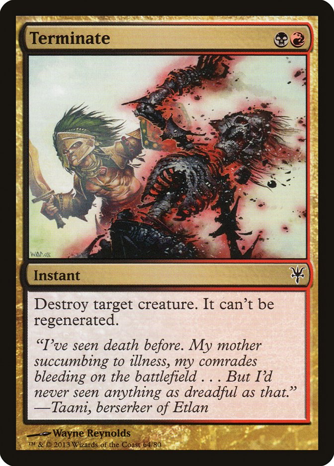 Terminate [Duel Decks: Sorin vs. Tibalt] | Jomio and Rueliete's Cards and Comics