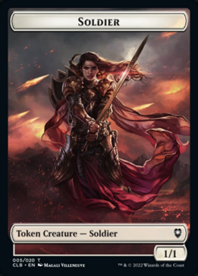 Soldier Token [Commander Legends: Battle for Baldur's Gate Tokens] | Jomio and Rueliete's Cards and Comics