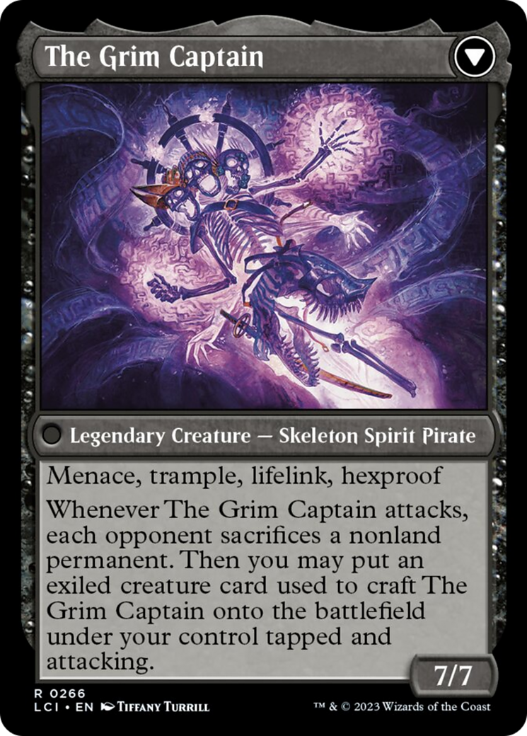 Throne of the Grim Captain // The Grim Captain [The Lost Caverns of Ixalan] | Jomio and Rueliete's Cards and Comics