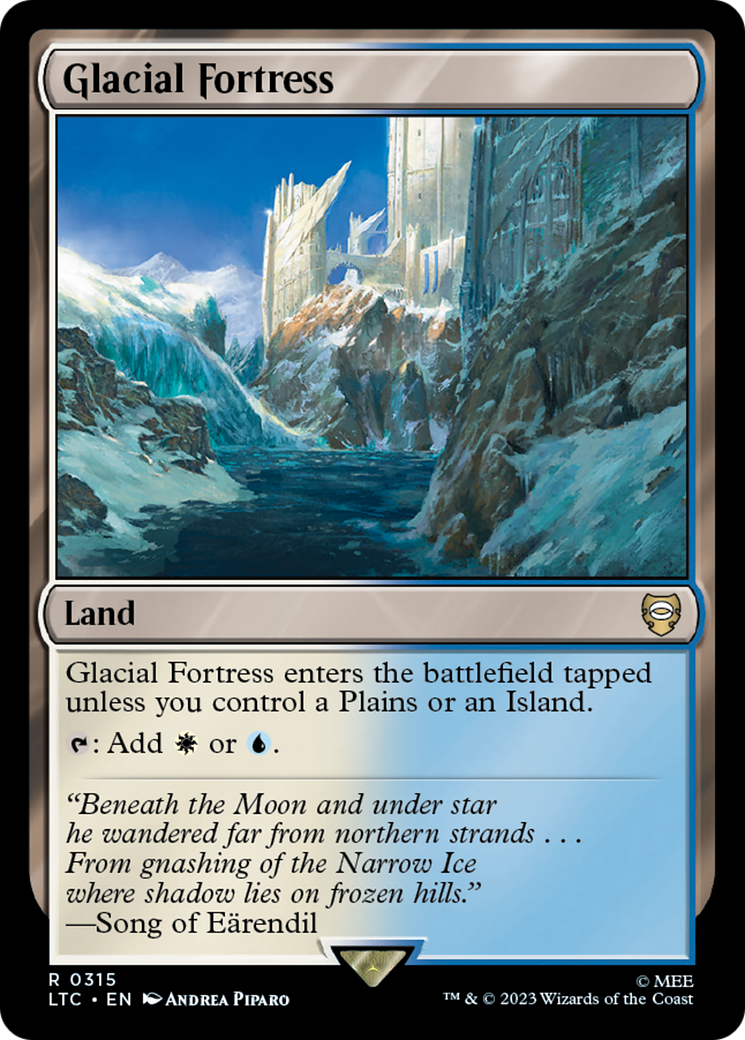 Glacial Fortress [The Lord of the Rings: Tales of Middle-Earth Commander] | Jomio and Rueliete's Cards and Comics