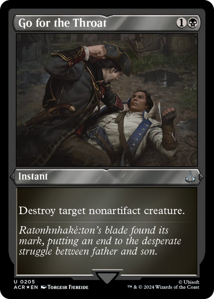 Go for the Throat (Foil Etched) [Assassin's Creed] | Jomio and Rueliete's Cards and Comics