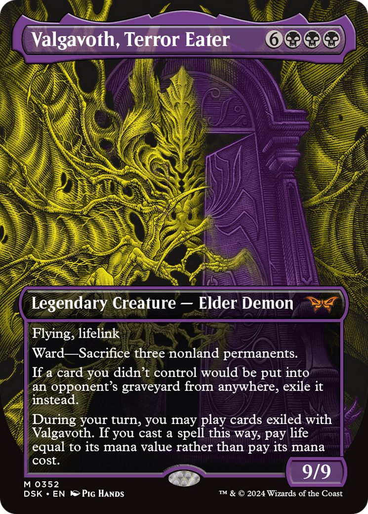Valgavoth, Terror Eater (Showcase) [Duskmourn: House of Horror] | Jomio and Rueliete's Cards and Comics