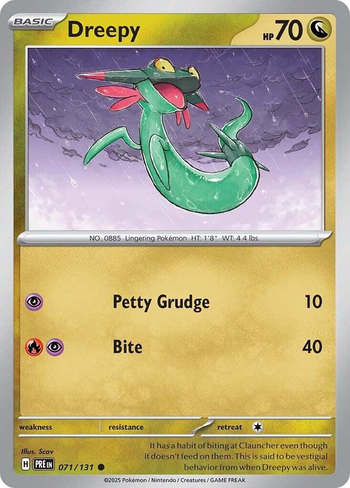 Dreepy (071/131) [Scarlet & Violet: Prismatic Evolutions] | Jomio and Rueliete's Cards and Comics