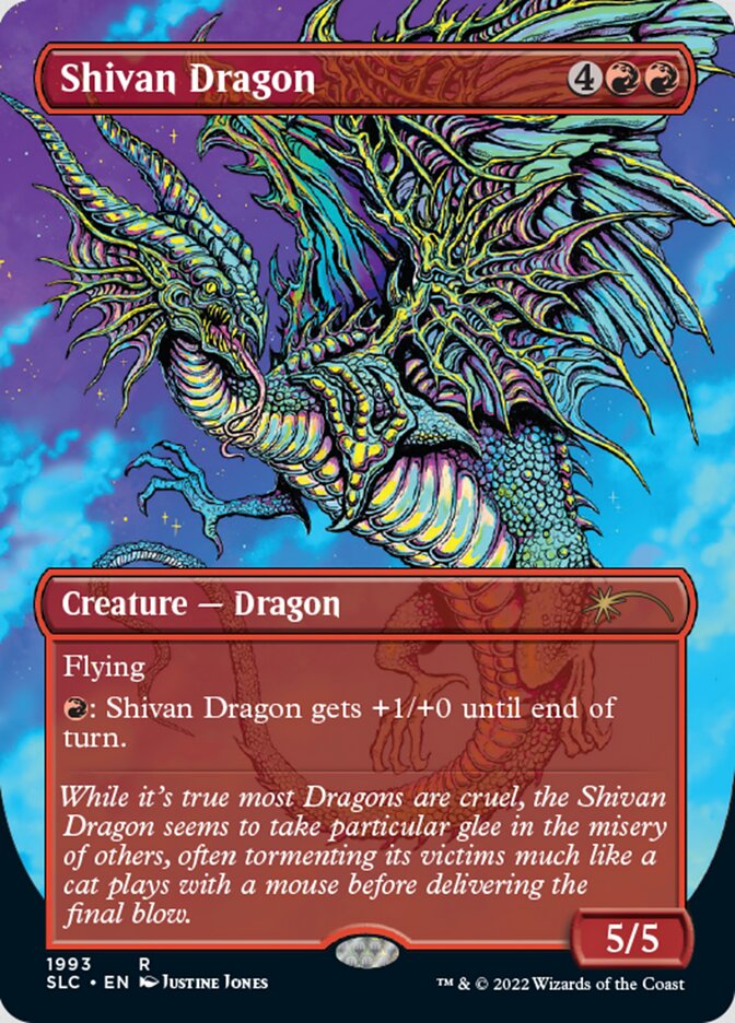 Shivan Dragon (Borderless) [Secret Lair Countdown Kit] | Jomio and Rueliete's Cards and Comics