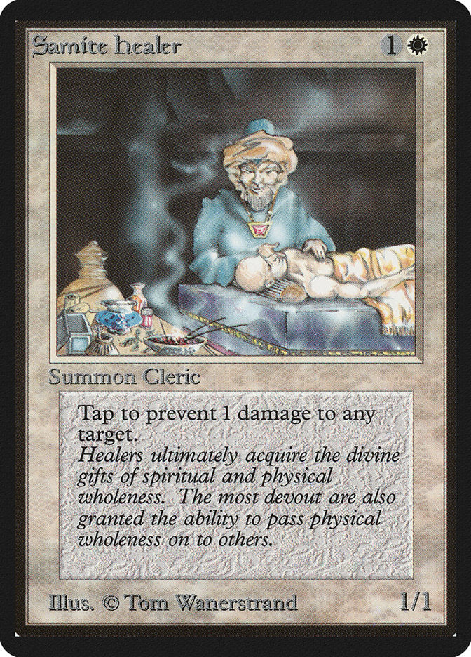 Samite Healer [Beta Edition] | Jomio and Rueliete's Cards and Comics