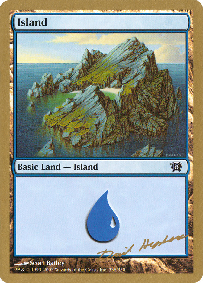 Island (dh338) (Dave Humpherys) [World Championship Decks 2003] | Jomio and Rueliete's Cards and Comics