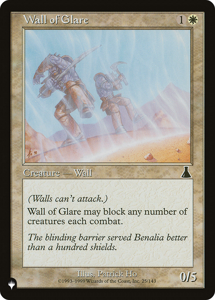 Wall of Glare [The List] | Jomio and Rueliete's Cards and Comics