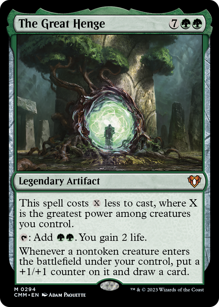 The Great Henge [Commander Masters] | Jomio and Rueliete's Cards and Comics