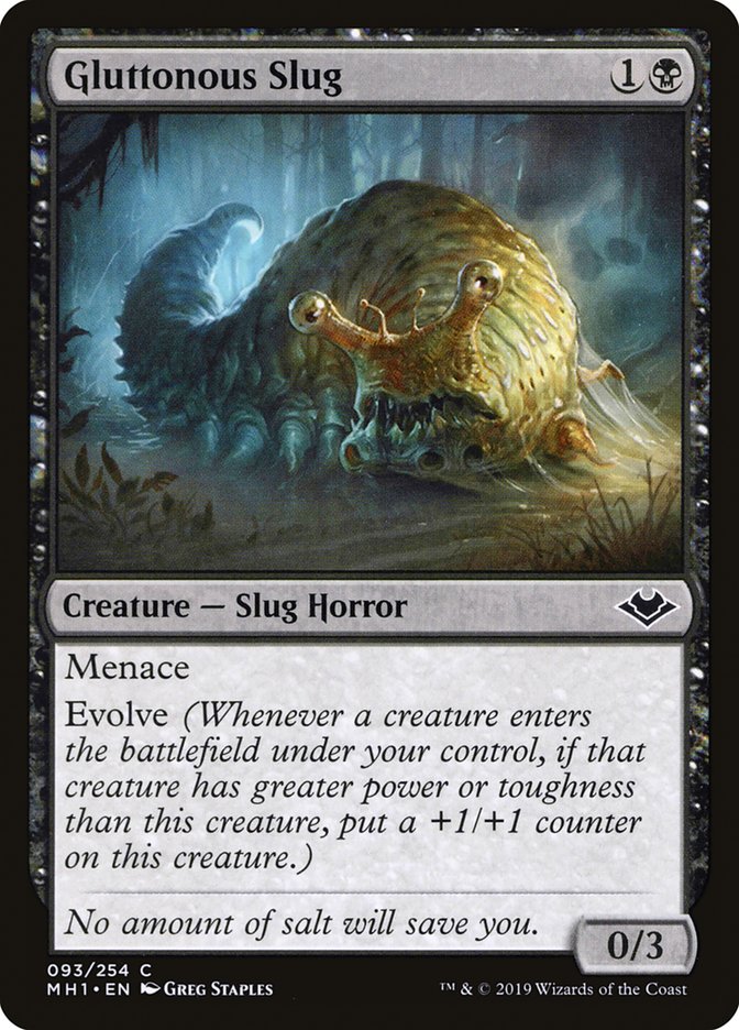 Gluttonous Slug [Modern Horizons] | Jomio and Rueliete's Cards and Comics