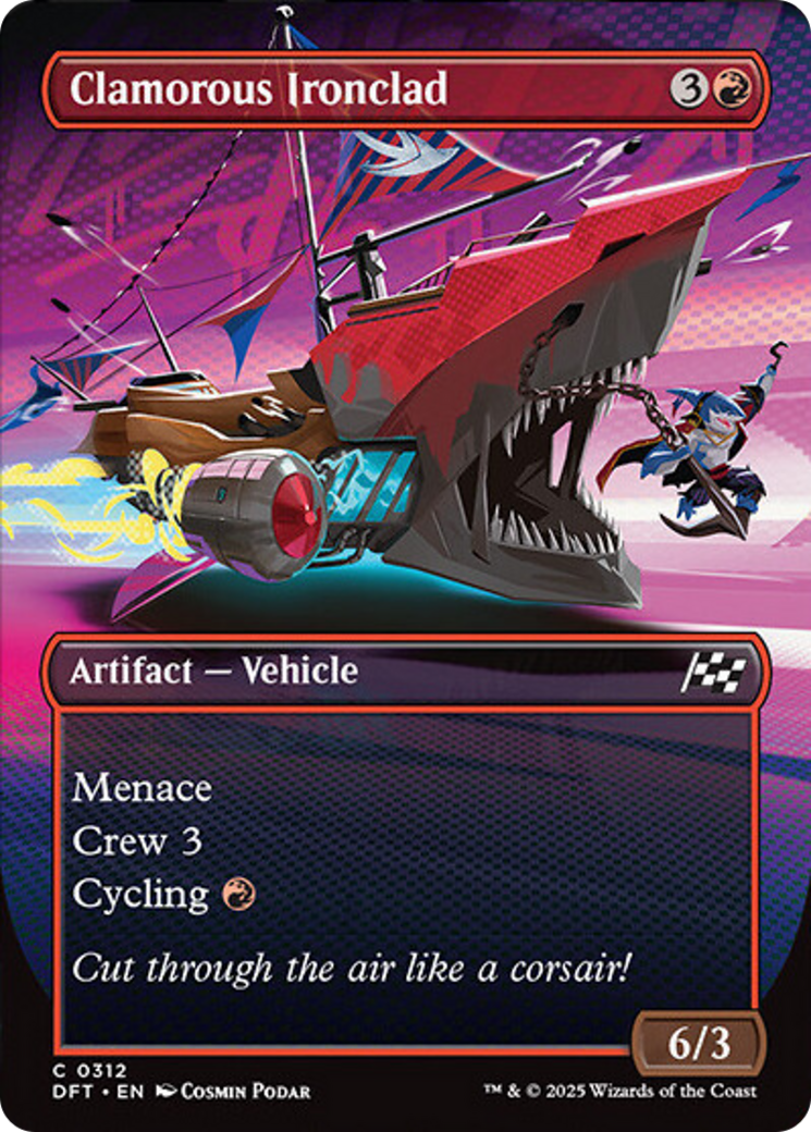 Clamorous Ironclad (Borderless) [Aetherdrift] | Jomio and Rueliete's Cards and Comics