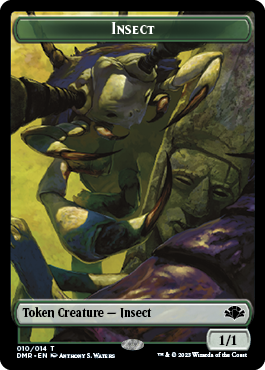 Insect // Sheep Double-Sided Token [Dominaria Remastered Tokens] | Jomio and Rueliete's Cards and Comics