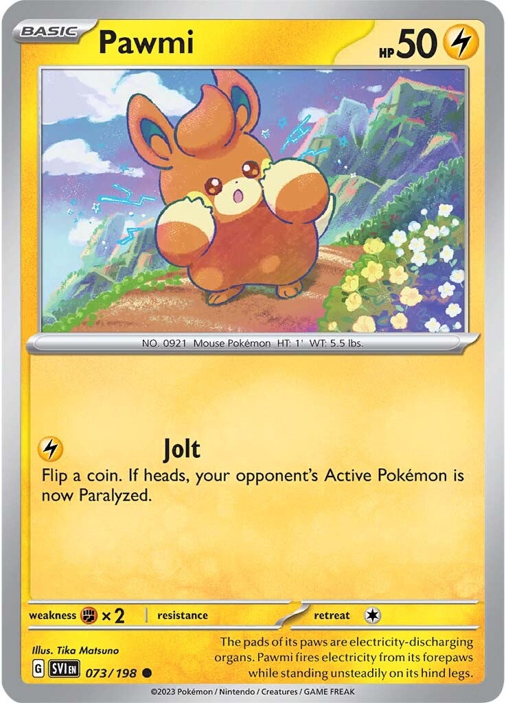 Pawmi (073/198) [Scarlet & Violet: Base Set] | Jomio and Rueliete's Cards and Comics