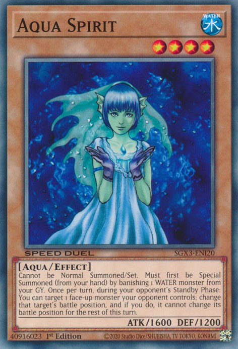 Aqua Spirit [SGX3-ENI20] Common | Jomio and Rueliete's Cards and Comics