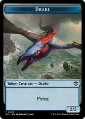 Boar // Drake Double-Sided Token [Outlaws of Thunder Junction Commander Tokens] | Jomio and Rueliete's Cards and Comics