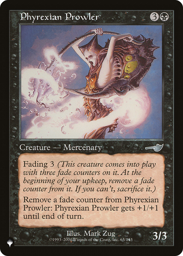 Phyrexian Prowler [The List] | Jomio and Rueliete's Cards and Comics