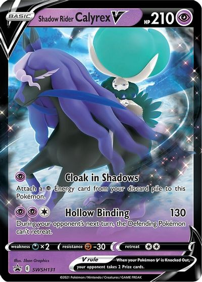 Shadow Rider Calyrex V (SWSH131) [Sword & Shield: Black Star Promos] | Jomio and Rueliete's Cards and Comics