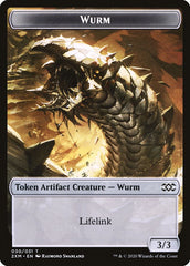 Clue // Wurm (030) Double-Sided Token [Double Masters Tokens] | Jomio and Rueliete's Cards and Comics