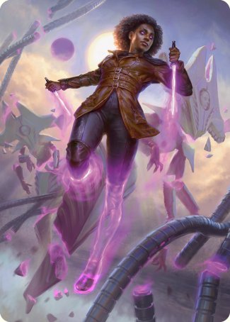 Kaya, Intangible Slayer Art Card [Phyrexia: All Will Be One Art Series] | Jomio and Rueliete's Cards and Comics