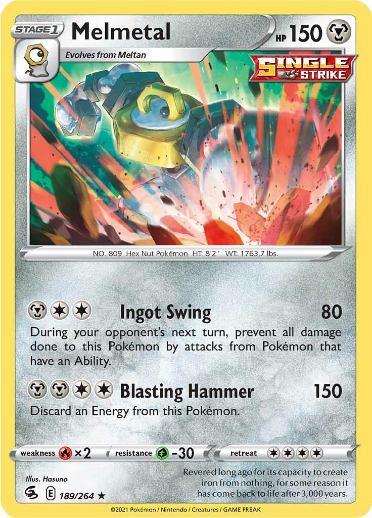 Melmetal (189/264) [Sword & Shield: Fusion Strike] | Jomio and Rueliete's Cards and Comics