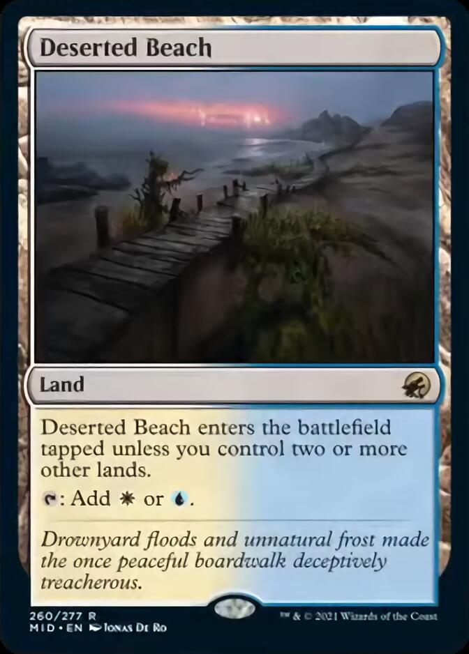 Deserted Beach [Innistrad: Midnight Hunt] | Jomio and Rueliete's Cards and Comics
