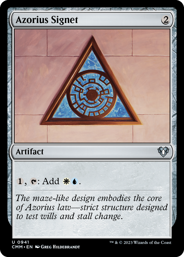 Azorius Signet [Commander Masters] | Jomio and Rueliete's Cards and Comics