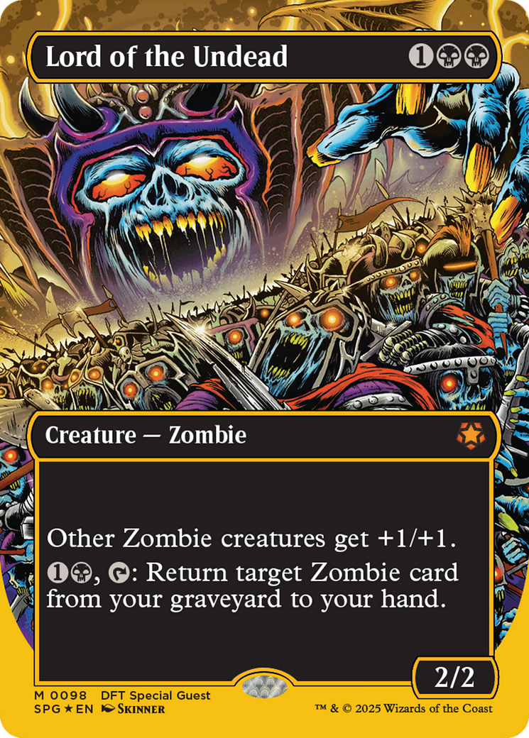 Lord of the Undead (Borderless) (First-Place Foil) [Aetherdrift Special Guests] | Jomio and Rueliete's Cards and Comics