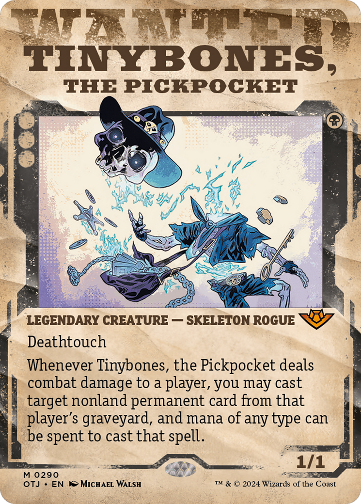Tinybones, the Pickpocket (Showcase) [Outlaws of Thunder Junction] | Jomio and Rueliete's Cards and Comics