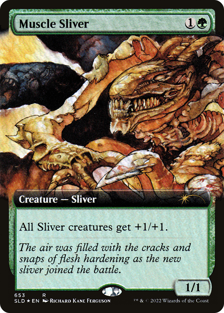 Muscle Sliver (Extended Art) [Secret Lair Drop Promos] | Jomio and Rueliete's Cards and Comics