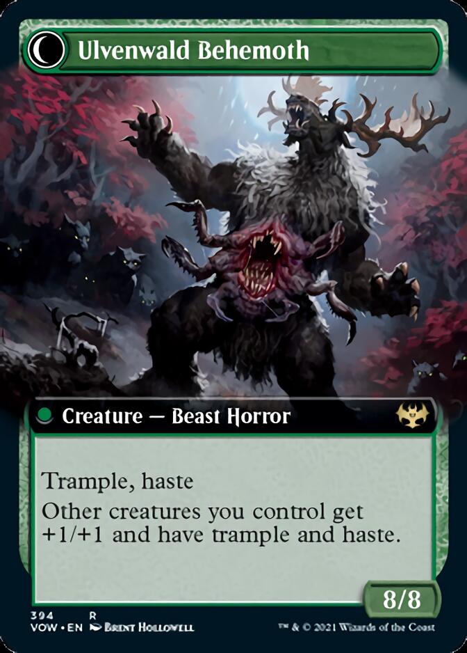 Ulvenwald Oddity // Ulvenwald Behemoth (Extended Art) [Innistrad: Crimson Vow] | Jomio and Rueliete's Cards and Comics