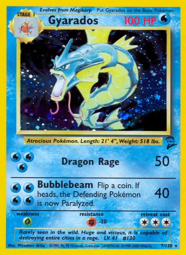 Gyarados (7/130) [Base Set 2] | Jomio and Rueliete's Cards and Comics