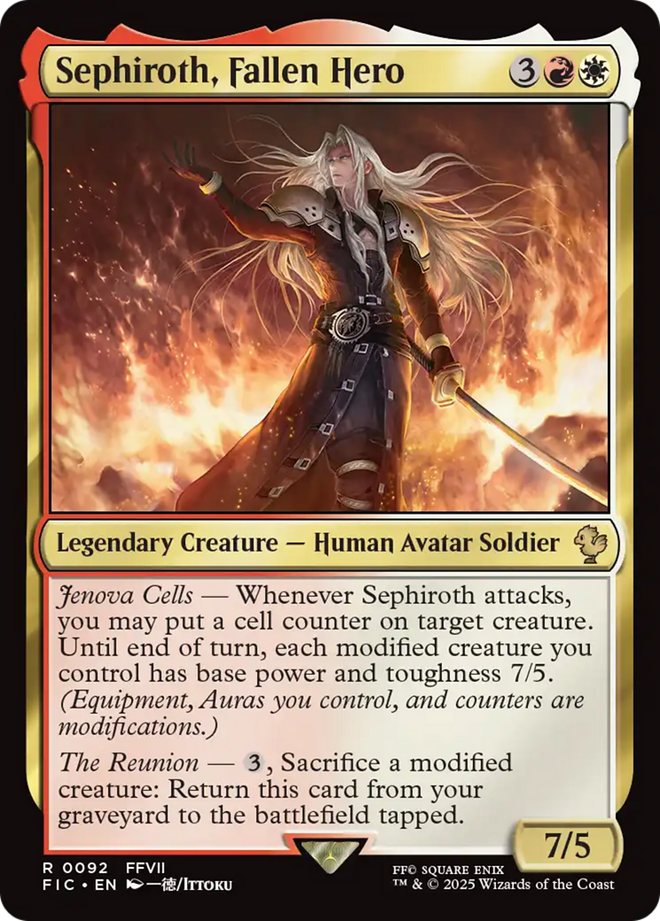 Sephiroth, Fallen Hero [FINAL FANTASY Commander] | Jomio and Rueliete's Cards and Comics