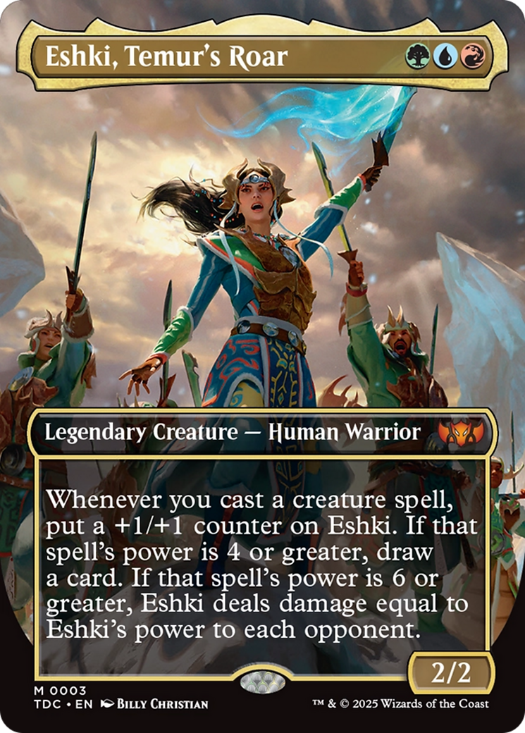 Eshki, Temur's Roar (Borderless) [Tarkir: Dragonstorm Commander] | Jomio and Rueliete's Cards and Comics