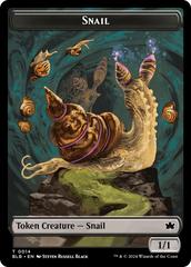 Snail // Thundertrap Trainer Double-Sided Token [Bloomburrow Tokens] | Jomio and Rueliete's Cards and Comics