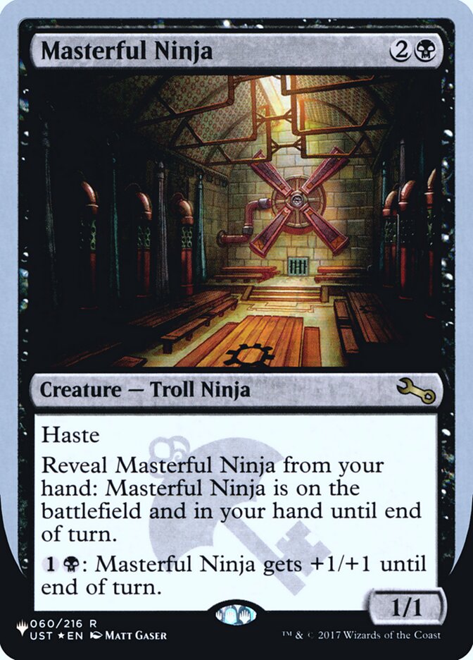 Masterful Ninja (Unfinity Foil Edition) [The List] | Jomio and Rueliete's Cards and Comics