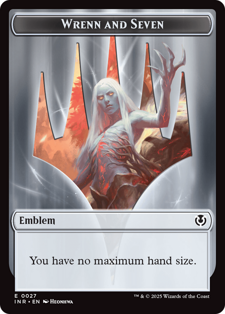 Treefolk // Emblem - Wrenn and Seven Double-Sided Token [Innistrad Remastered Tokens] | Jomio and Rueliete's Cards and Comics