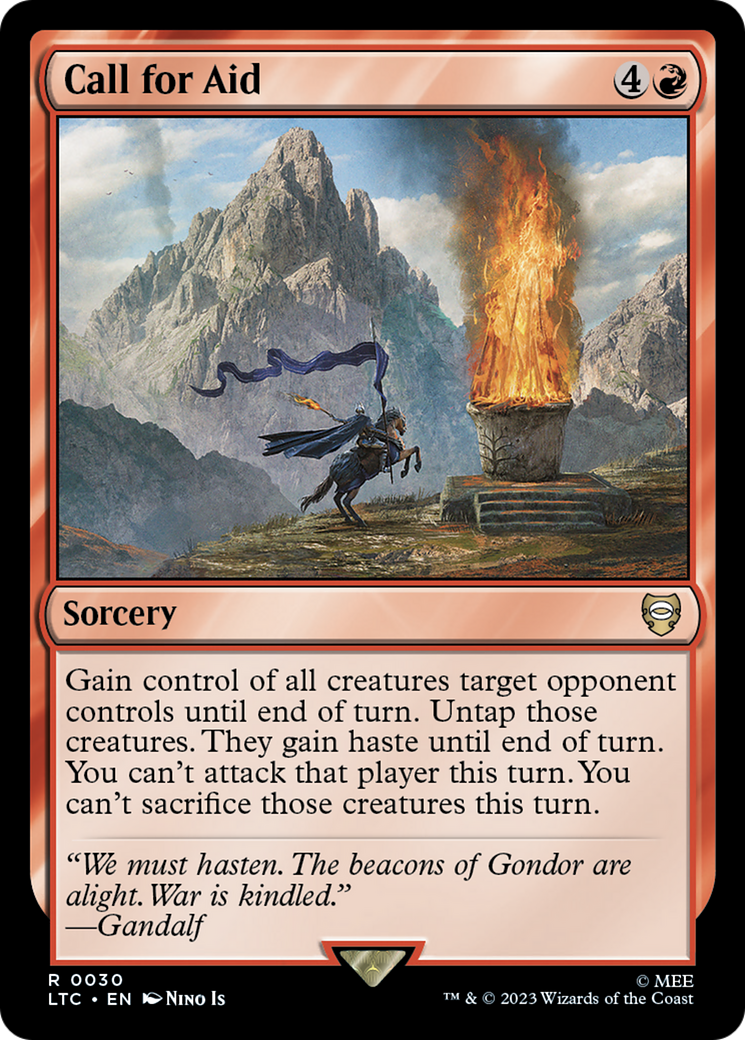 Call for Aid [The Lord of the Rings: Tales of Middle-Earth Commander] | Jomio and Rueliete's Cards and Comics