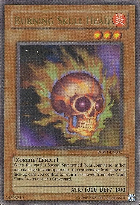 Burning Skull Head [WB01-EN003] Ultra Rare | Jomio and Rueliete's Cards and Comics
