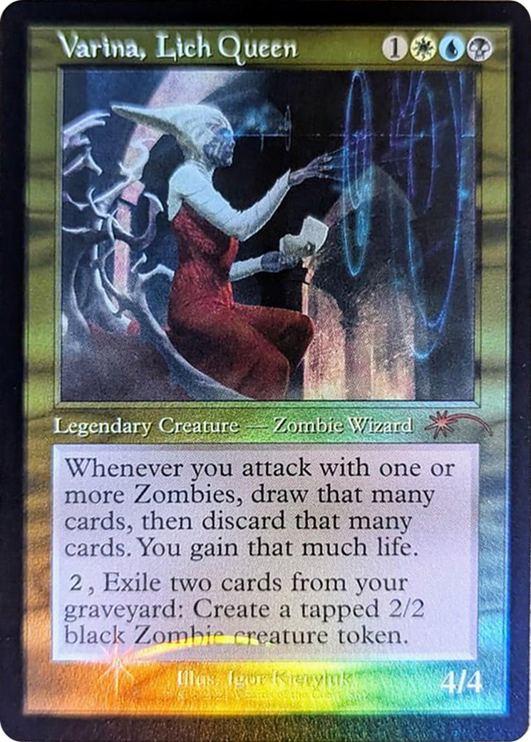 Varina, Lich Queen (Retro Frame) [Secret Lair Drop Series] | Jomio and Rueliete's Cards and Comics