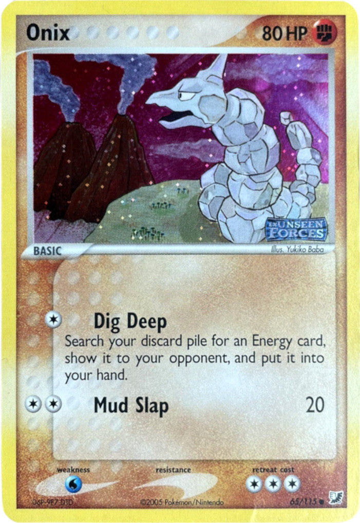 Onix (65/115) (Stamped) [EX: Unseen Forces] | Jomio and Rueliete's Cards and Comics