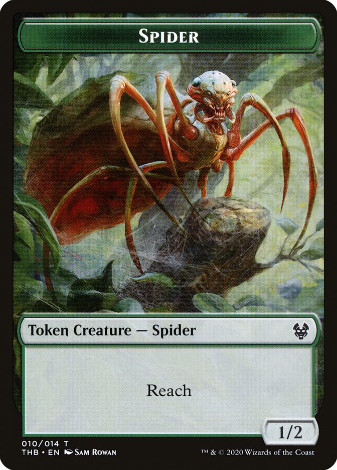 Satyr // Spider Double-Sided Token [Theros Beyond Death Tokens] | Jomio and Rueliete's Cards and Comics