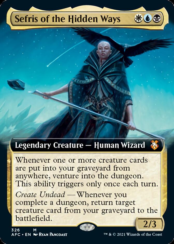 Sefris of the Hidden Ways (Extended Art) [Dungeons & Dragons: Adventures in the Forgotten Realms Commander] | Jomio and Rueliete's Cards and Comics