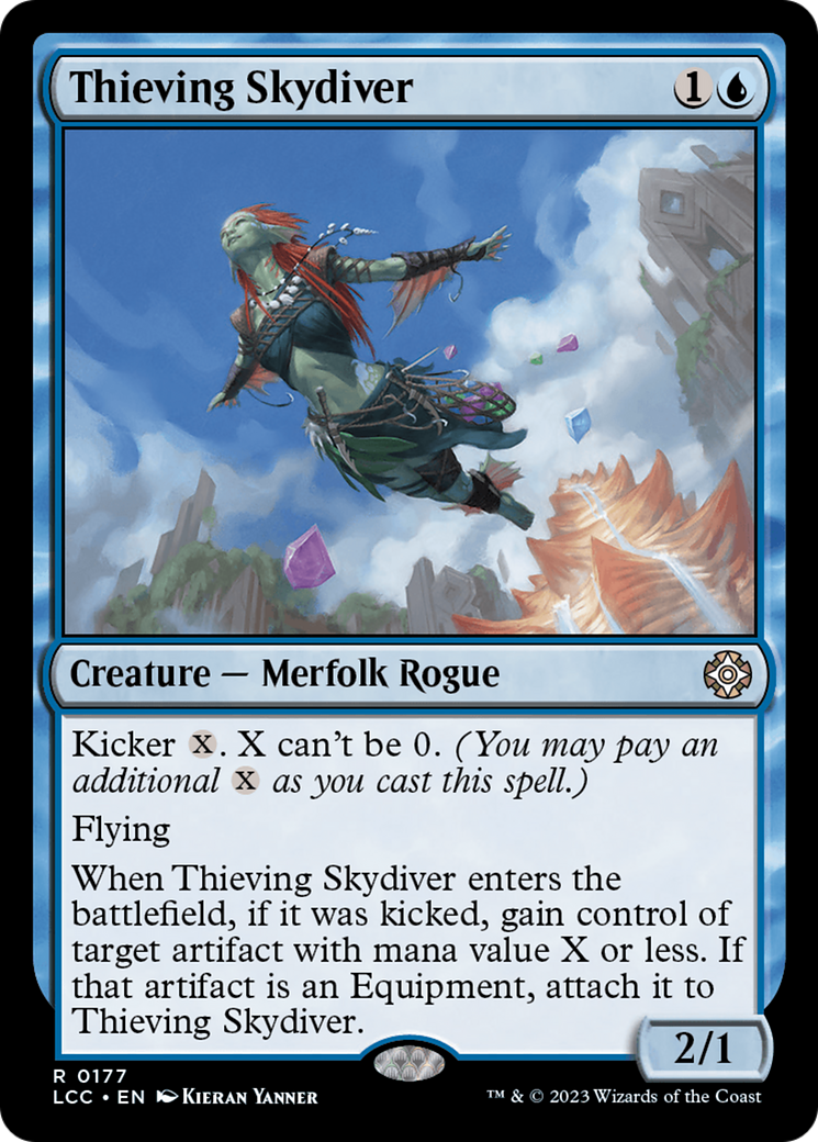 Thieving Skydiver [The Lost Caverns of Ixalan Commander] | Jomio and Rueliete's Cards and Comics