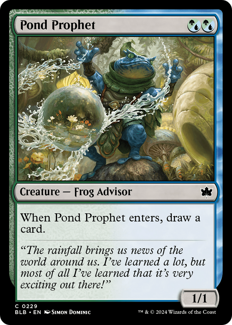 Pond Prophet [Bloomburrow] | Jomio and Rueliete's Cards and Comics