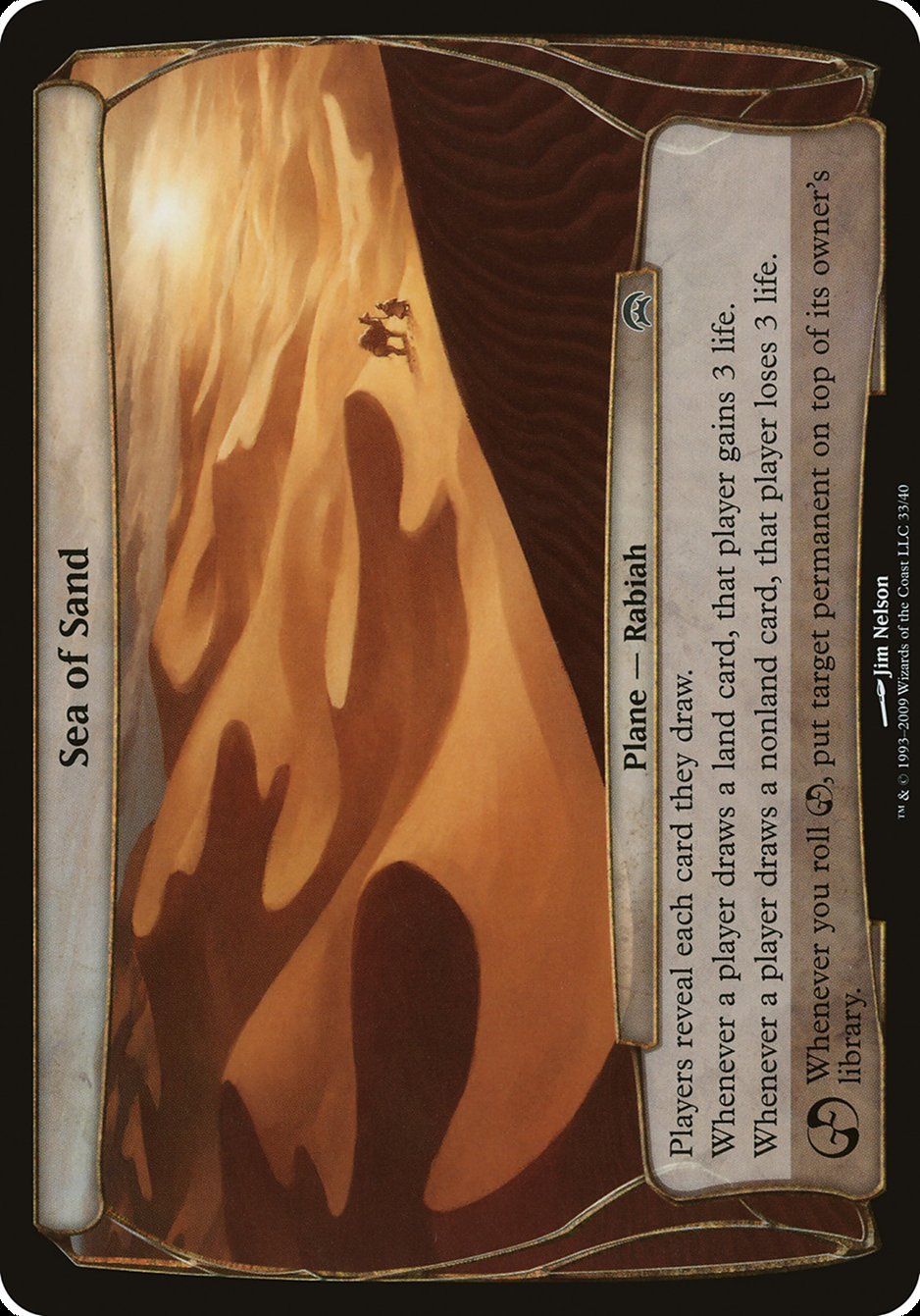 Sea of Sand (Planes) [Planechase Planes] | Jomio and Rueliete's Cards and Comics