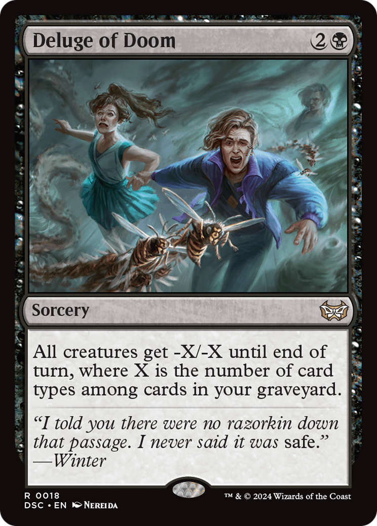 Deluge of Doom [Duskmourn: House of Horror Commander] | Jomio and Rueliete's Cards and Comics