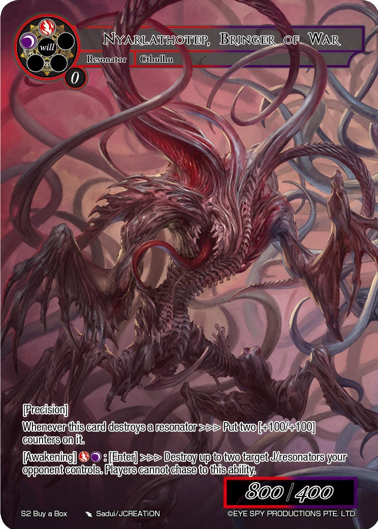 Nyarlathotep, Bringer of War (S2 Buy a Box) [Promo Cards] | Jomio and Rueliete's Cards and Comics