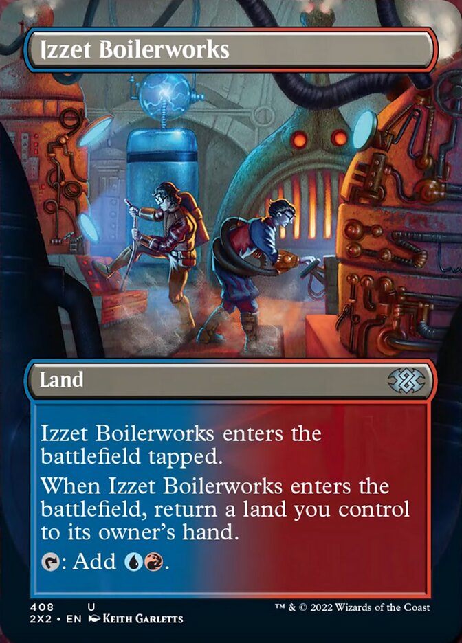 Izzet Boilerworks (Borderless Alternate Art) [Double Masters 2022] | Jomio and Rueliete's Cards and Comics