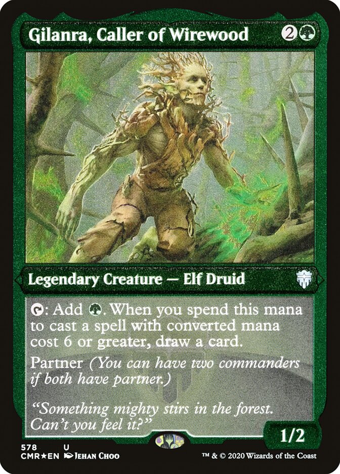 Gilanra, Caller of Wirewood (Etched) [Commander Legends] | Jomio and Rueliete's Cards and Comics