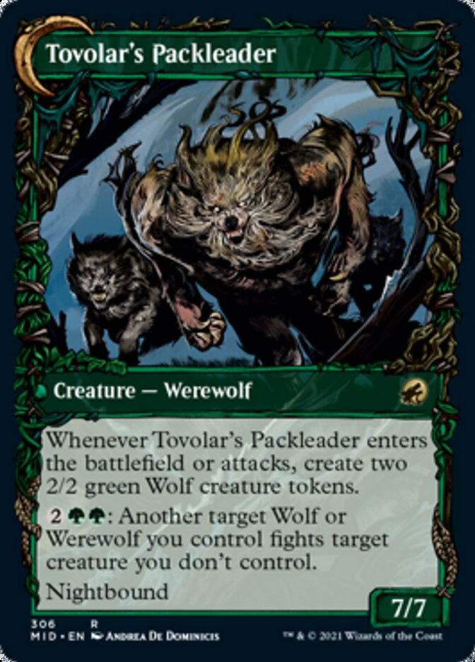 Tovolar's Huntmaster // Tovolar's Packleader (Showcase Equinox) [Innistrad: Midnight Hunt] | Jomio and Rueliete's Cards and Comics