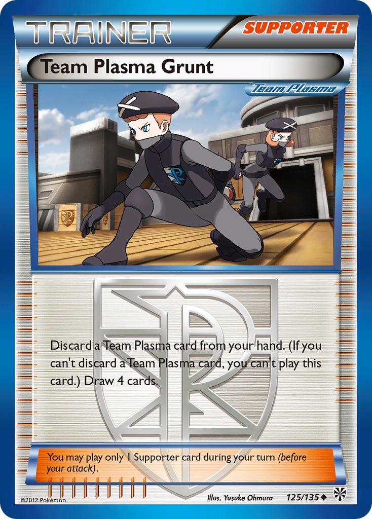 Team Plasma Grunt (125/135) [Black & White: Plasma Storm] | Jomio and Rueliete's Cards and Comics